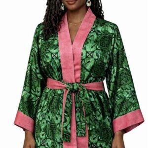 Dorothy Long Kimono – Fuchsia Trim Edition