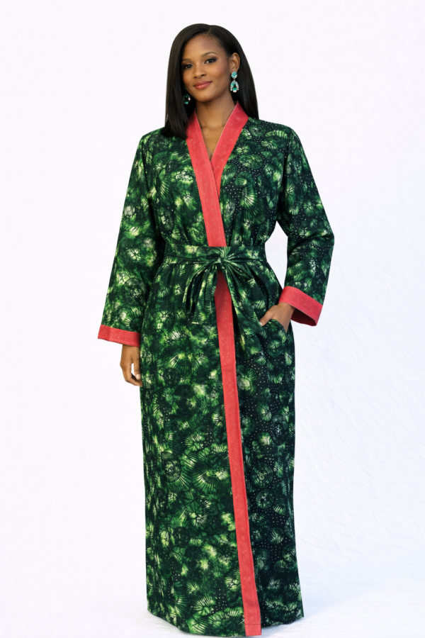 Dorothy Long Kimono – Verdant Palm Edition