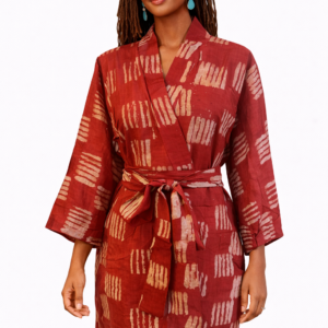 The Lurabelle Kimono — Rust Clay Linear