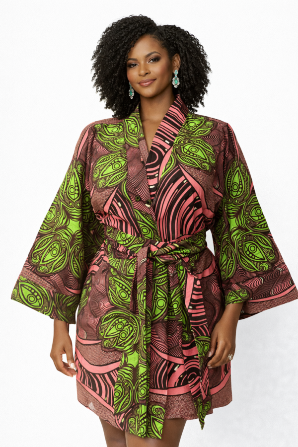 The Lurabelle Kimono — Verdant Eye Stripe