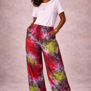 Adire Wide-Leg Pants – Crimson Garden